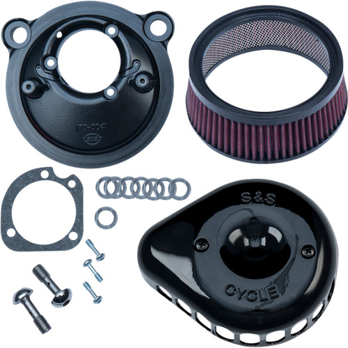 S&S Cycle #170-0440C - Mini Teardrop Stealth Air Cleaner Kit - Gloss Black
