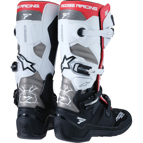 Moose Offroad - Tech 7 Boots - Black/White/Red - US 8