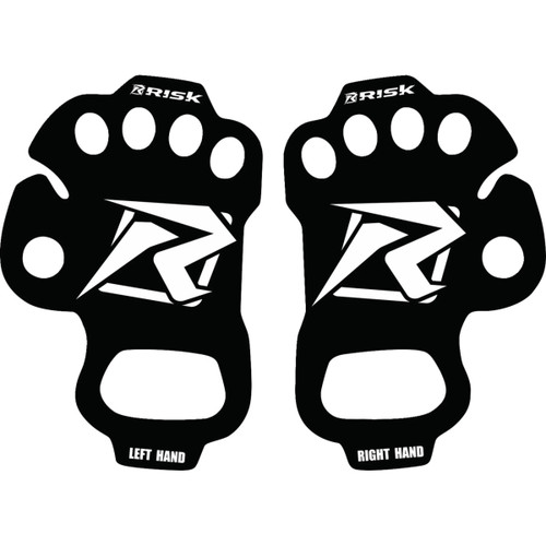 Risk Racing #12699 - Ultra Thin Palm Protectors - Black - XL