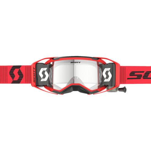 Scott #421474-1018113 - Prospect 2.0 WFS Goggle - Roll-Off - Red/Black - Clear Works Lens