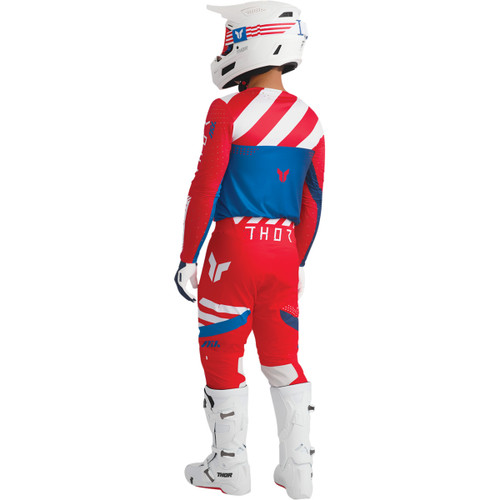 Thor - Activate Goggle - Patriot - Red/White/Blue - Blue Mirror Lens