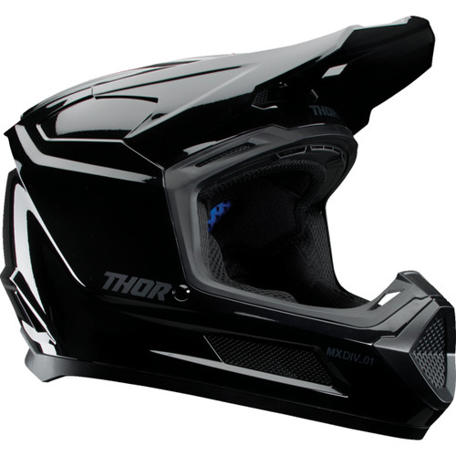 Thor - Youth Fleet Helmet - Blackout - Gloss Black - Large