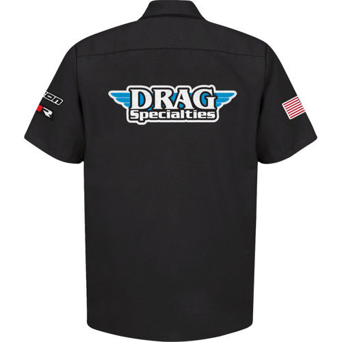 Throttle Threads #DRG32ST24BKSR - Drag Specialties House 25 Shirt - Black - Small