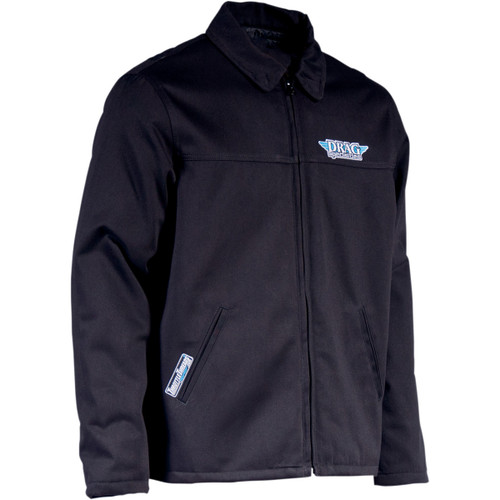 Throttle Threads #DRG19J28BK3R - Drag Specialties Shop Jacket - Black - 3XL