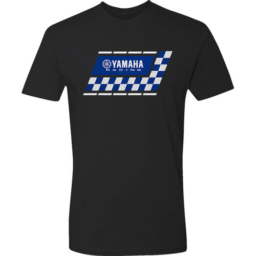 Yamaha Apparel #NP21S-M3108-M - Yamaha Racing Check T-Shirt - Black - Medium