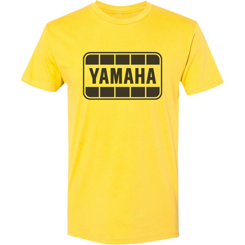 Yamaha Apparel #NP21S-M1969-L - Yamaha Retro T-Shirt - Yellow/Black - Large