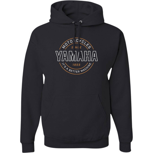 Yamaha Apparel #NP21S-M1972-L - Yamaha Better Machine Hoodie - Black - Large