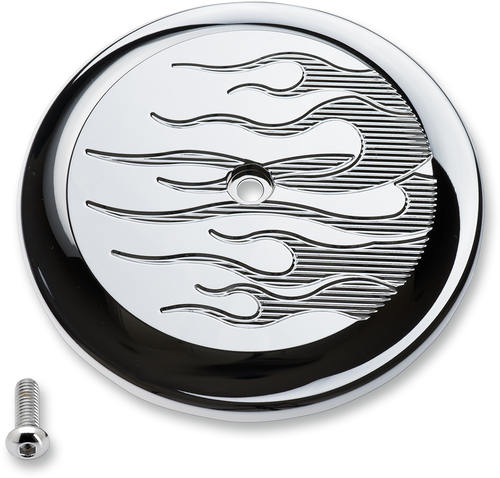 Flame Air Cleaner Cover - Chrome