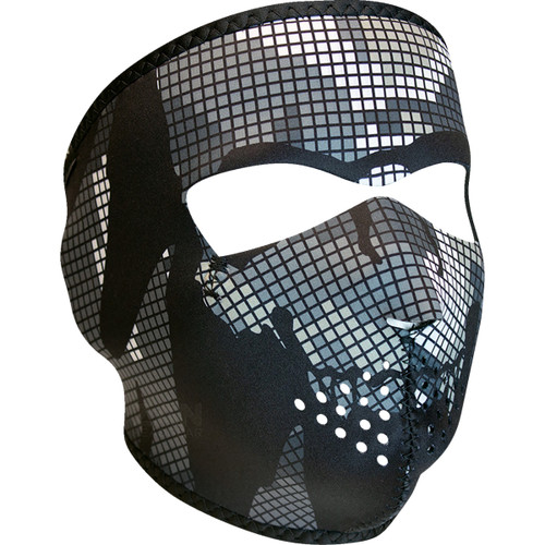 ZAN Headgear #WNFM594 - Neoprene Full-Face Mask - Digi Urban Camo Skull
