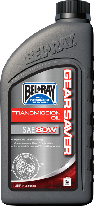 Bel-ray #99250-B1LW - Gear Saver Trans OIL 80W 1L (12/Case Sold EA)