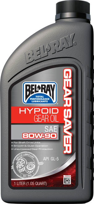 Bel-ray #99230-B1LW - Gear Saver Hypoid OIL 80w90 1L (12/Case Sold EA)