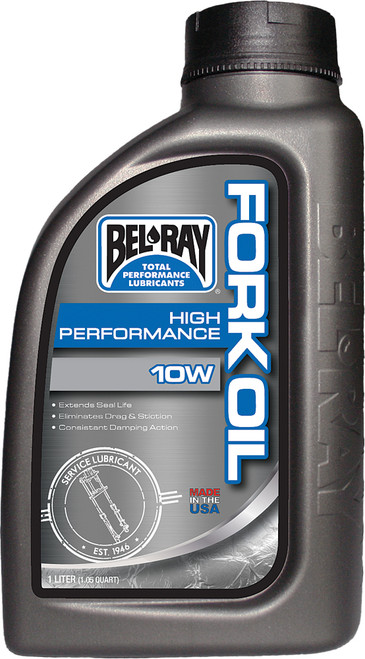 Bel-ray #99320-B1LW - High-performance Fork OIL 10W 1L (12/Case Sold EA)