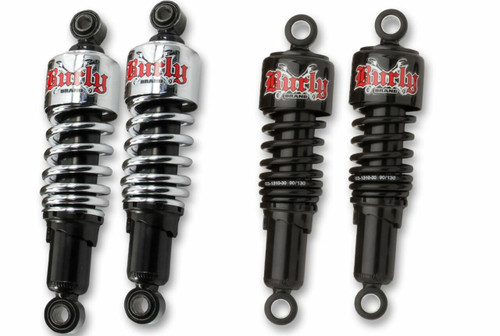 Burly Brand #B28-1202B - Slammer Shocks 10.5" Blk Fxd 91-17