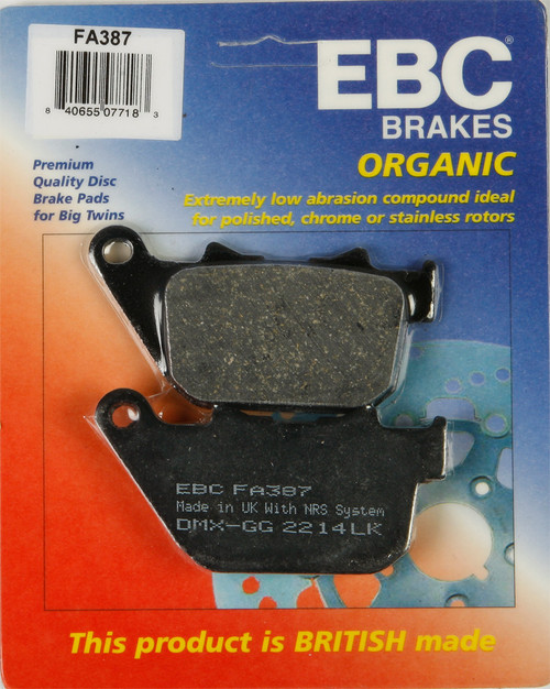 Ebc #FA387 - Brake Pads Fa837 Organic