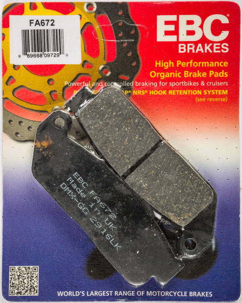 Ebc #FA672 - Brake Pads Fa672 Organic