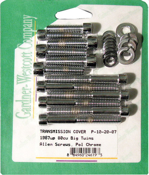 Gardnerwestcott #P-10-20-07 - Transmission Side Cover Set 87-06 Big Twin 5 Speed Models