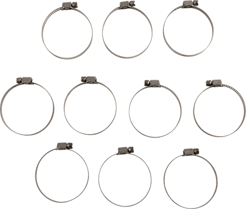 Helix #111-6228 - Hose Clamps - Worm Drive - 32 mm - 58 mm - 10 Pack