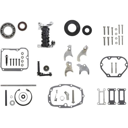 Baker Drivetrain #OD6-404P2-02 - Gear Set - Overdrive/6-Speed - Polished - '02-'06 Touring