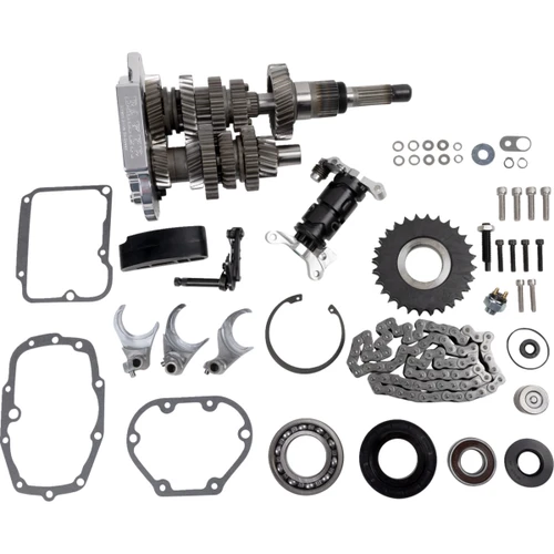Baker Drivetrain #DD6-411P-02 - Direct Drive Gear Set - 6-Speed - Polished - '01-'06 Touring