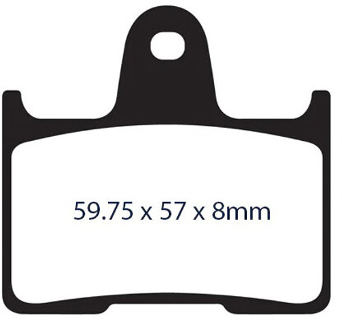 Lyndall Brakes #7235-Z - Brake Pad Z+ Rear `14-Up Sportster