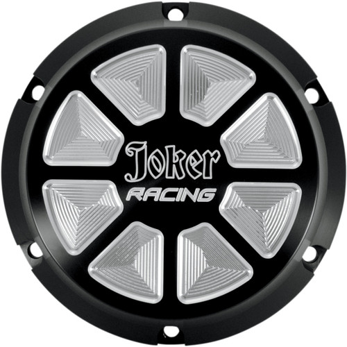 Joker Machine #10-692B - Derby Cover - Joker Racing - Black/Anodized - 6 Hole