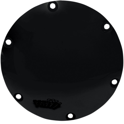 Drag Specialties - Derby Cover - Gloss Black - 6 Hole - '04-'22 Sportster