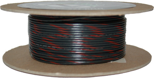 Namz Custom Cycle #NWR-02-100 - #18-Gauge Black/Red Stripe 100' Spool Of Primary Wire