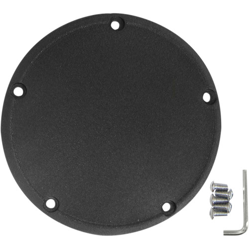 Drag Specialties - Derby Cover - Wrinkle Black - 5 Hole - '99-'18 Big Twin