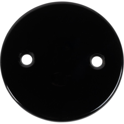 Paughco #B758 - Inspection Cover - Dimpled - Black - '36-'64 Big Twin
