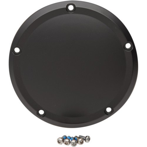 Drag Specialties - Derby Cover - Matte Black - 5 Hole - '15-'25 Harley-Davidson