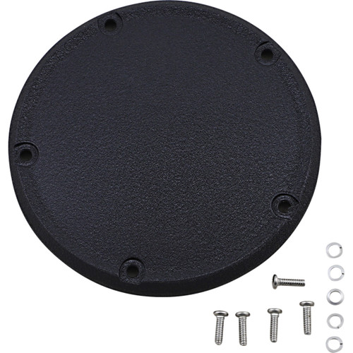 Drag Specialties - Derby Cover - Wrinkle Black - 5 Hole - '18-'25 Softail