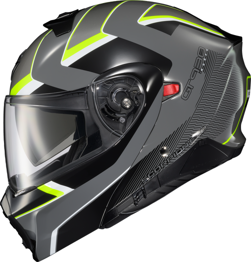 Scorpion Exo #93-1405 - Exo-Gt930 Transformer Helmet Morph Grey/Hi-Viz Lg
