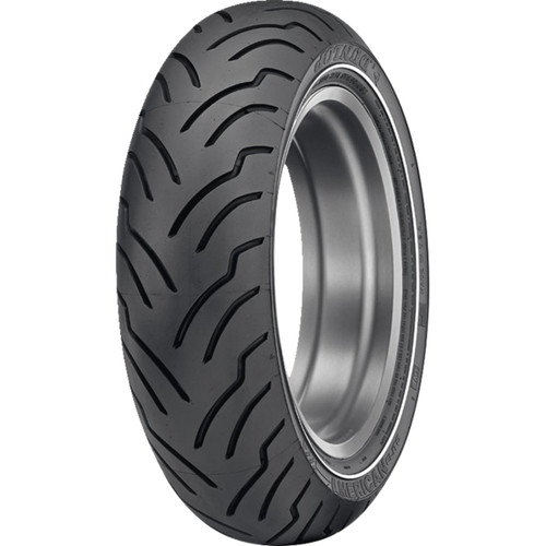 Dunlop #45131818 - Tire - American Elite - Rear - 180/65B16 - Narrow Whitewall - 81H