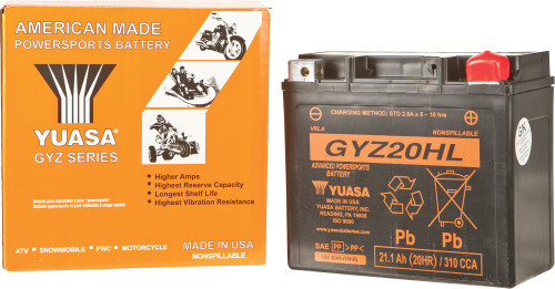 Yuasa #YUAM720GH - Battery Gyz20hl Sealed Factory Activated