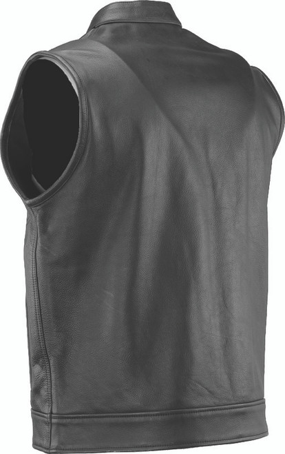 Kuryakyn #094398 - Leather By River Road Vandal Club Vest Black - Small