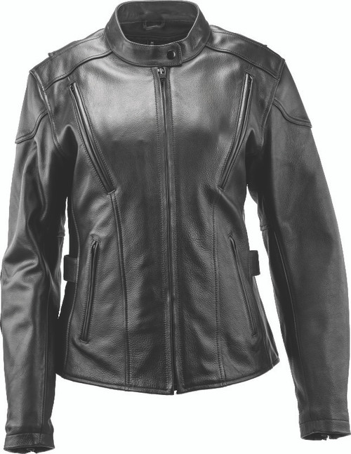Kuryakyn #094366 - Leather By River Road Race Leather Jacket Black Womens - XL