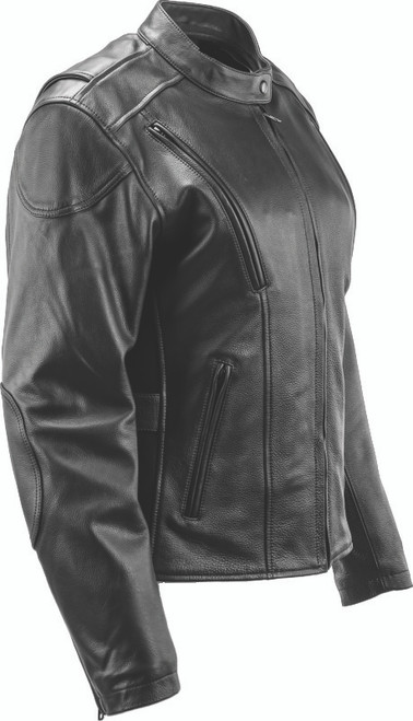 Kuryakyn #094363 - Leather By River Road Race Leather Jacket Black Womens - Small