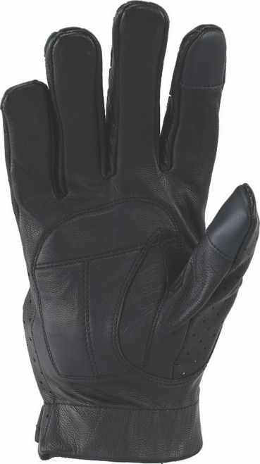 Kuryakyn #094472 - Leather By River Road Tucson Leather Perforated Gloves Black - Small