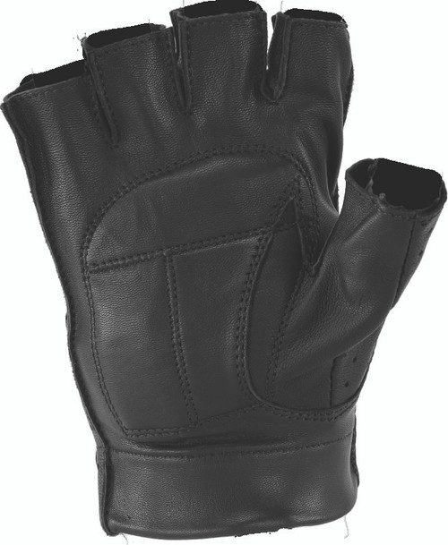 Kuryakyn #094466 - Leather By River Road Tucson Shorty Gloves Black - Small