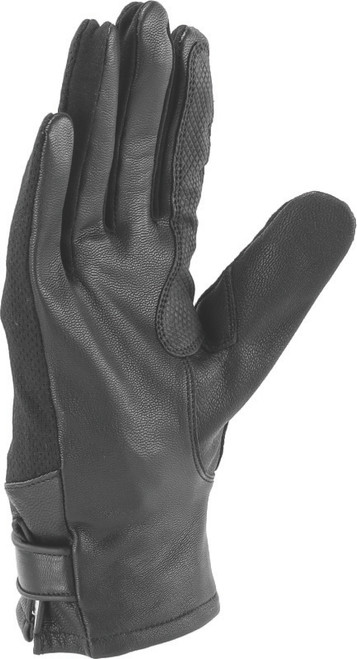 Kuryakyn #094511 - Leather By River Road Pecos Leather Mesh Gloves Black Womens - Small