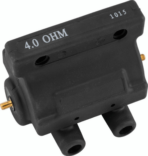 Twin Power 80-84 Big Twin and XL Ignition Coil Black Replaces H-D1609-80 4 Ohm Original Style