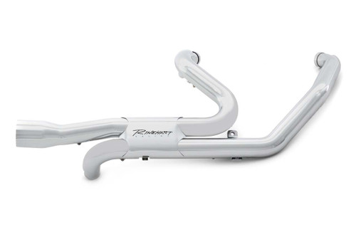 Rinehart Racing 100-1401-TR - Slimline Duals Header for Harley Touring - 2017-Later / Black for 2017-2025 Trike