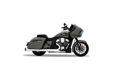 Rinehart Racing 500-0510C - 4.5" MotoPro45 Slip-On Exhaust For Indian - 2014-Later / Chrome with Chrome End Caps