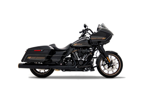 Rinehart Racing 500-1113 - 4.5" HP45XL Slip-On Muffler For Harley Touring - Midnight