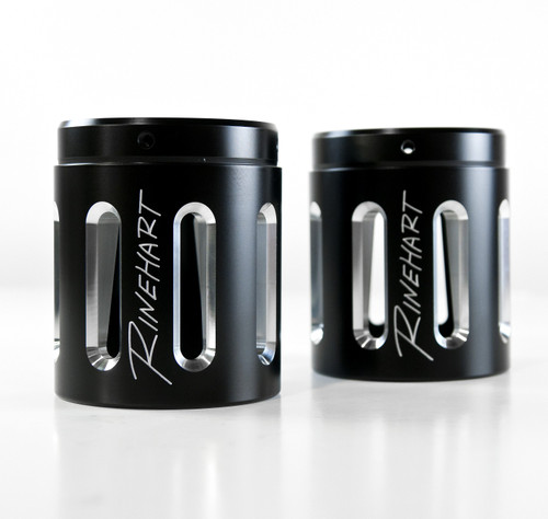 Rinehart Racing 900-0030 - Moto Series Slot End Cap - 4.5" / Black / Slot End Cap Pair