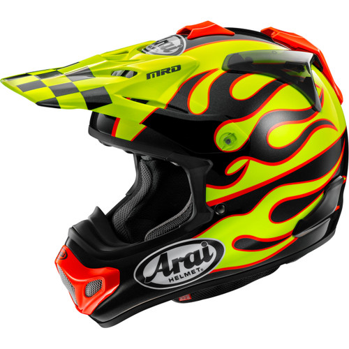 Arai Helmets #0110-8963 - VX-Pro4 Helmet - Flame - Yellow - XL