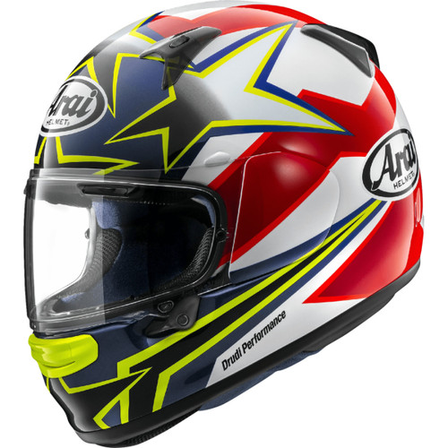 Arai Helmets #0101-17461 - Regent-X Helmet - Stars & Stripes - Yellow - XL