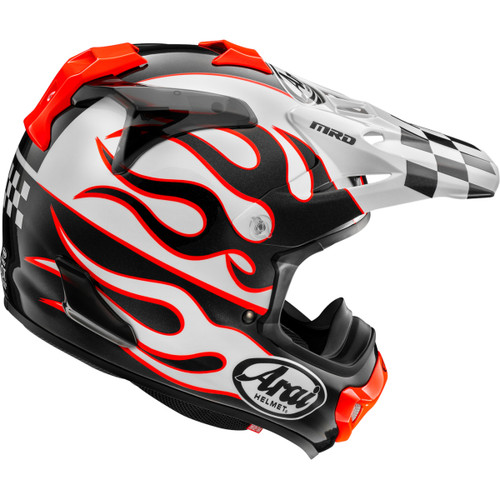 Arai Helmets #0110-8956 - VX-Pro4 Helmet - Flame - White - Large