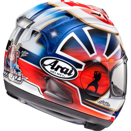 Arai Helmets #0101-15778 - Corsair-X Helmet - Dani Samurai-2 - Blue - 2XL