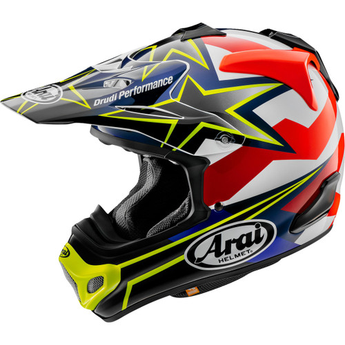 Arai Helmets #0110-8201 - VX-Pro4 Helmet - Stars & Stripes - Yellow - XS